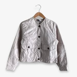 H&M Divided Cream Quilted Jacket Women’s XS